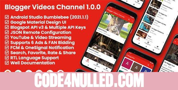 Blogger Videos Channel v1.0.0 - Blogger API v3