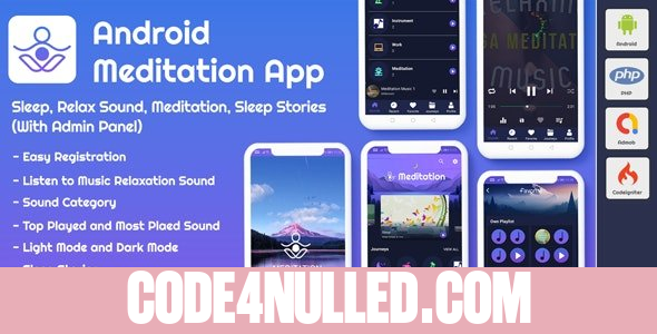 Android App Meditation & Relaxation Music with Admin Panel v1.0