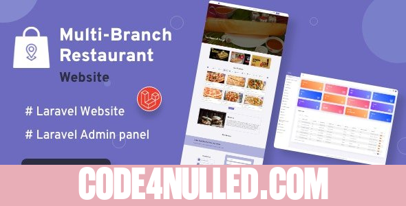 Multi-Branch Restaurant v2.0 - Laravel Website with Admin Panel