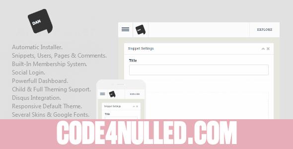 Dan v1.1 - Social Snippets Application