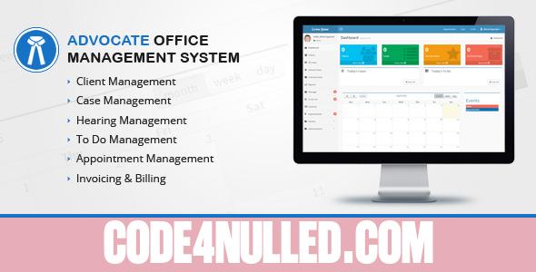 Advocate Office Management System v2.0 - nulled