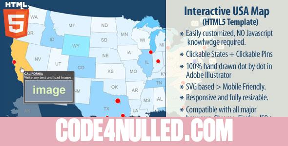 Interactive USA Map - HTML5