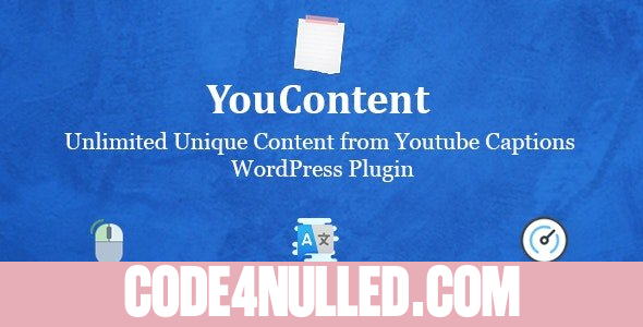 YouContent v1.0 - Unlimited Unique Content Generator from Youtube Captions