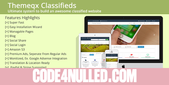 Themeqx v3.2 - Advanced PhP Laravel Classified ads cms