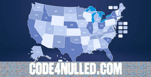 Interactive US Map v2.7 - WordPress Plugin