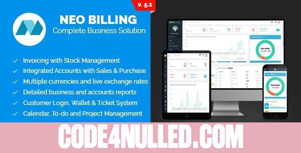Neo Billing v5.1 - Accounting, Invoicing And CRM Software