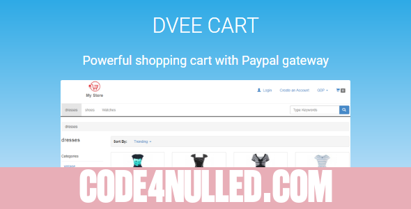 Dvee Cart - E-commerce with Paypal