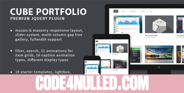 Cube Portfolio v3.2.1 - Responsive jQuery Grid Plugin
