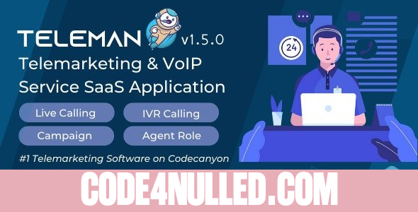 Teleman v1.5.0 - Telemarketing & VoIP Service SaaS Application