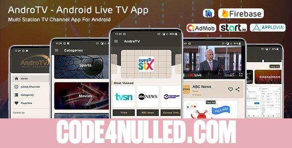 AndroTV v1.4 - Android Multiple TV Channels App (Live Streaming)