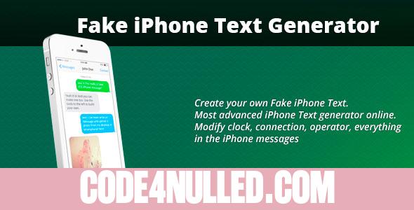 Fake iPhone Text Generator