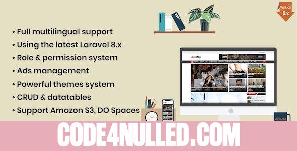 LaraMag v7.4.0 - Laravel News & Magazine Multilingual System - nulled