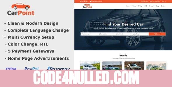 CarPoint v1.5 - Multi Vendor Car Listing Directory