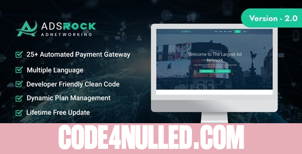 AdsRock v2.0 - Ads Network & Digital Marketing Platform - nulled
