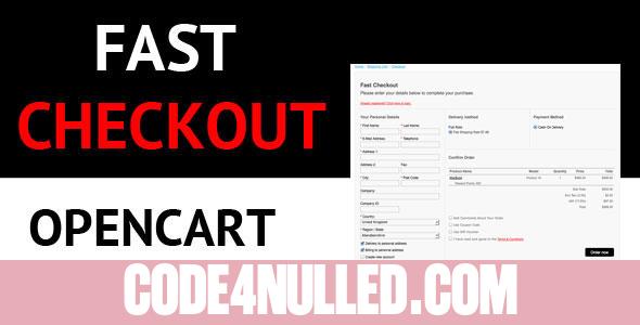Opencart Fast Checkout