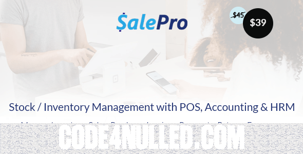 SalePro v3.5.6 - Inventory Management System with POS, HRM, Accounting