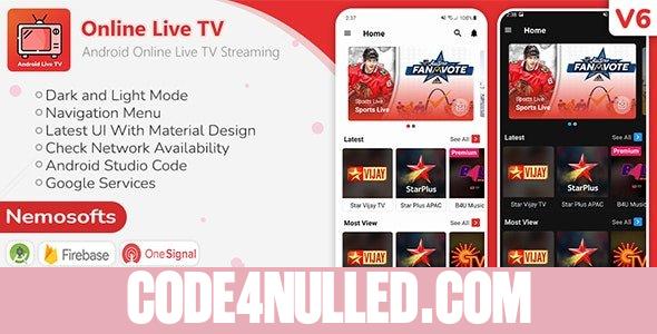 Android Online Live TV Streaming v6.0