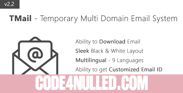 TMail - Multi Domain Temporary Email System