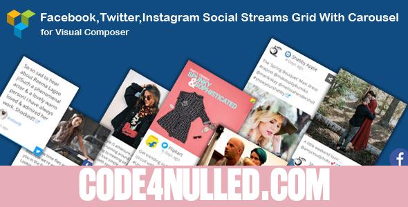 Visual Composer - Social Streams With Carousel v1.10