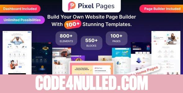 PixelPages v1.0.7 - SAAS Application Website Builder for HTML Template