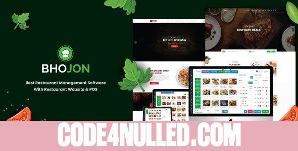 Bhojon v2.8 - Best Restaurant Management Software with Restaurant Website - nulled