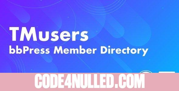 TMusers v1.0 - bbPress Forum Member Directory For Elementor