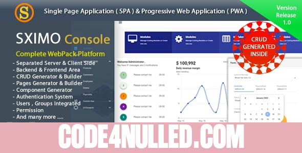 Sximo Console - Web and Mobile Development Tools