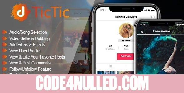 TicTic v2.9 - IOS media app for creating and sharing short videos