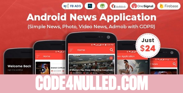 Android News Application (Simple News, Photo, Video News, Admob with GDPR) v1.5
