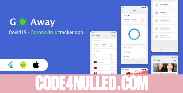 Go Away v1.0 - Flutter Coronavirus Tracker App