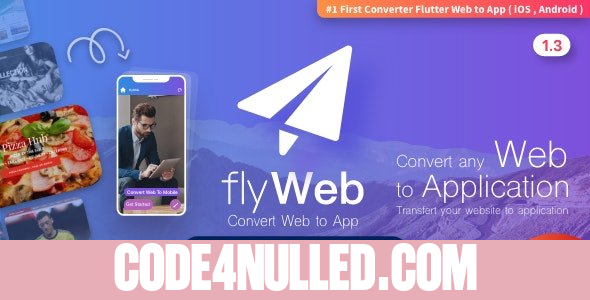 FlyWeb for Web to App Convertor Flutter + Admin Panel v1.3