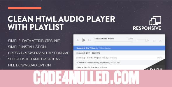 Clean HTML Audio Player with Playlist