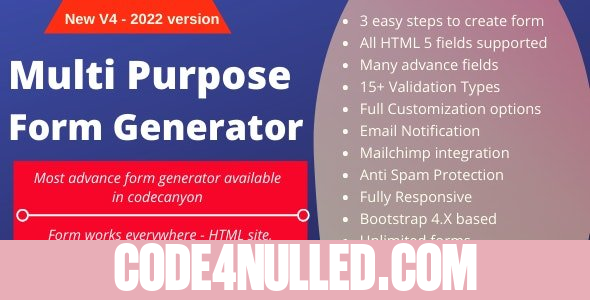 Multi-Purpose Form Generator & docusign (All types of forms) with SaaS v4.8 - nulled