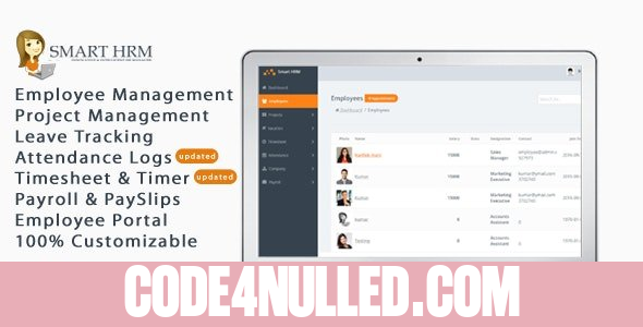 Smart HRM v1.6 - HR Management with Project Management, Payroll, Attendance & Time sheet Lite