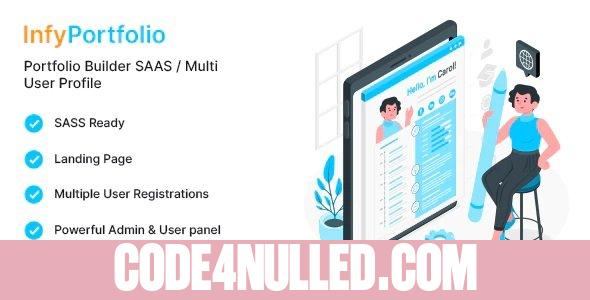 InfyPortfolio-Saas v1.0 - Laravel Saas Personal Portfolio / Resume / CV Website Theme