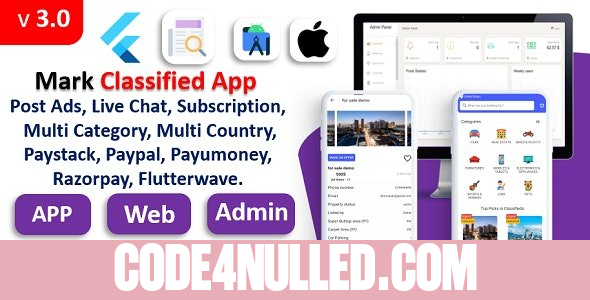 Mark Classified App v3.0 - Classified App - Multi Payment Gateways Integrated