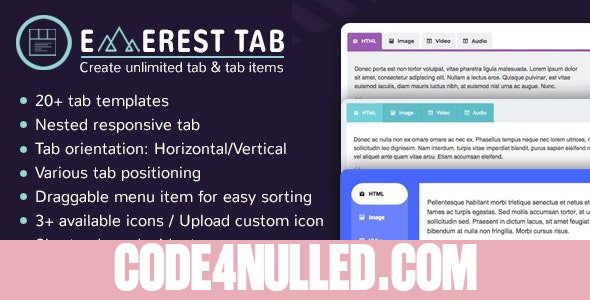 Everest Tab v1.1.8 - Responsive Tab Plugin For WordPress