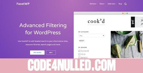 FacetWP 3.0.9.1 - Better Filtering for WordPress