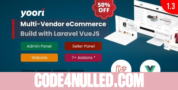 YOORI v1.3.2 - Laravel Vue Multi-Vendor PWA eCommerce CMS