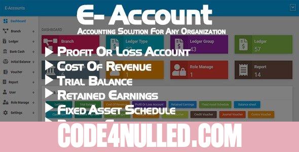E-Account v1.0 - Accounting Software for any Organization