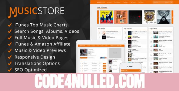 MusicStore - Music Affiliate Script