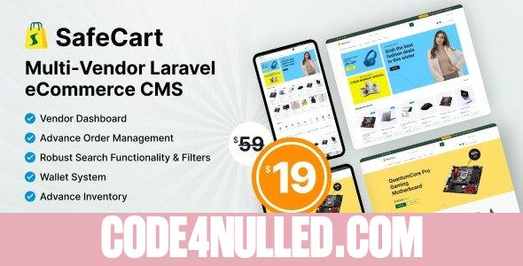 Safecart v2.3.0 - Multi-Vendor Laravel eCommerce platform