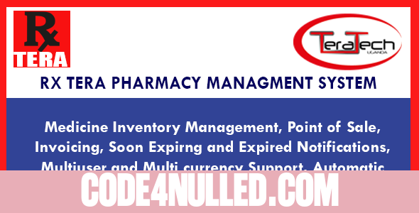 Rx Tera v2.0 - Complete Pharmacy Management Application