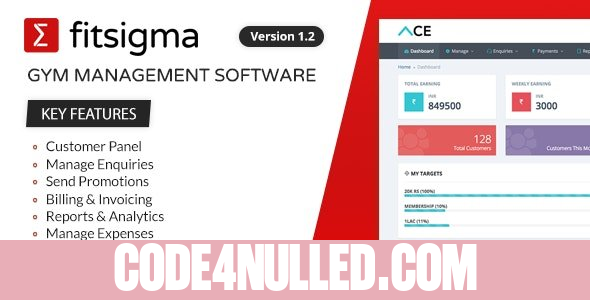 Fitsigma v1.2.8 - Gym Management Software
