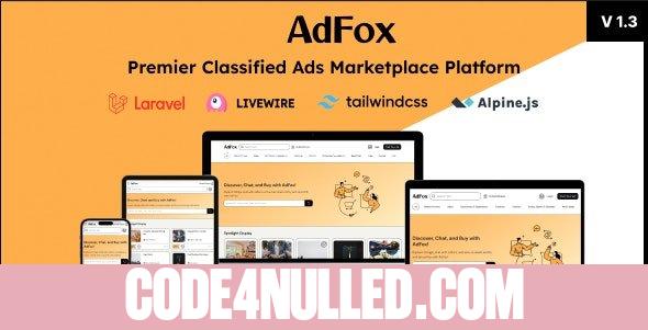 AdFox v1.2 - Dual-Experience Classified Ads with App-Like Feel on Mobile & Web Interface