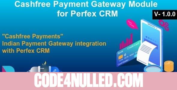Cashfree Payment Gateway Module For Perfex CRM v1.0.0