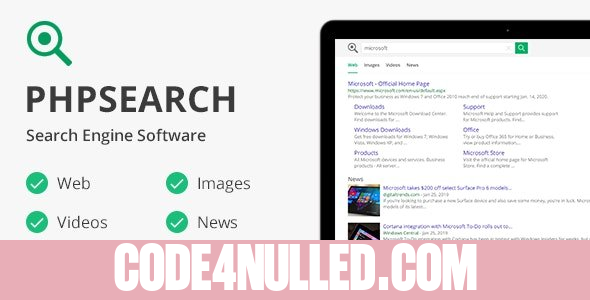 phpSearch v5.2.0 - Search Engine Platform
