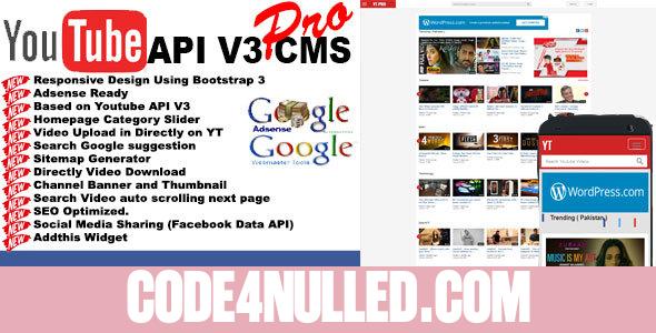 Youtube API V3 CMS PRO