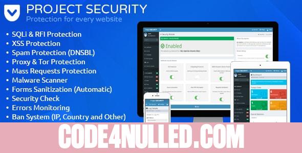 Project SECURITY v15 – Website Security, Antivirus & Firewall