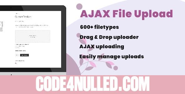 WooCommerce AJAX File Upload (600+ filetypes) v1.0.5